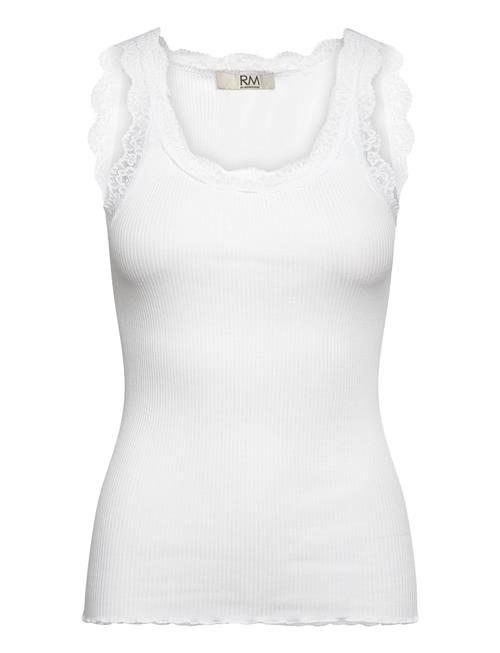 Rmwbalta Modal Sl U-Neck Top RM By Rosemunde White