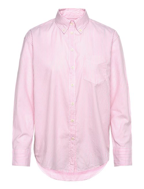 Rel Luxury Oxford Striped Bd Shirt GANT Pink