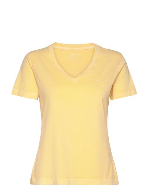 Reg Sunfaded Ss V-Neck T-Shirt GANT Yellow