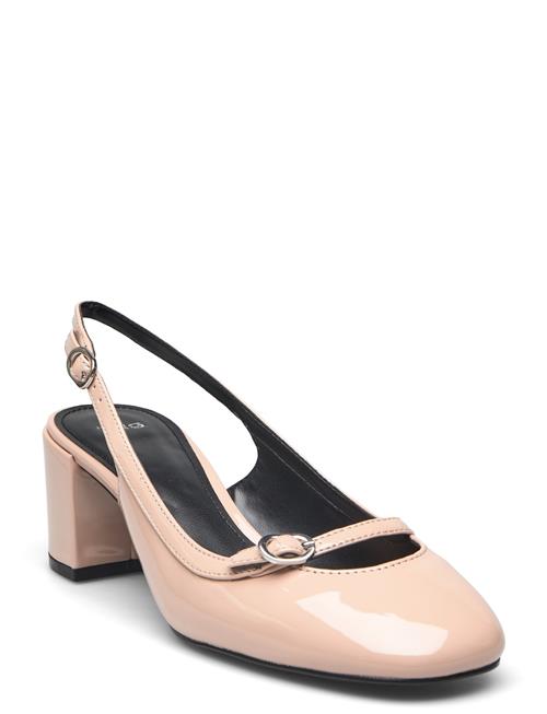 Heeled Shoes With Buckle Mango Beige