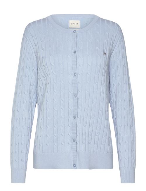 Stretch Cotton Cable Cardigan GANT Blue