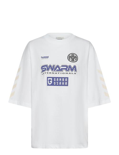 Hmlover D T-Shirt Gamba Hummel White