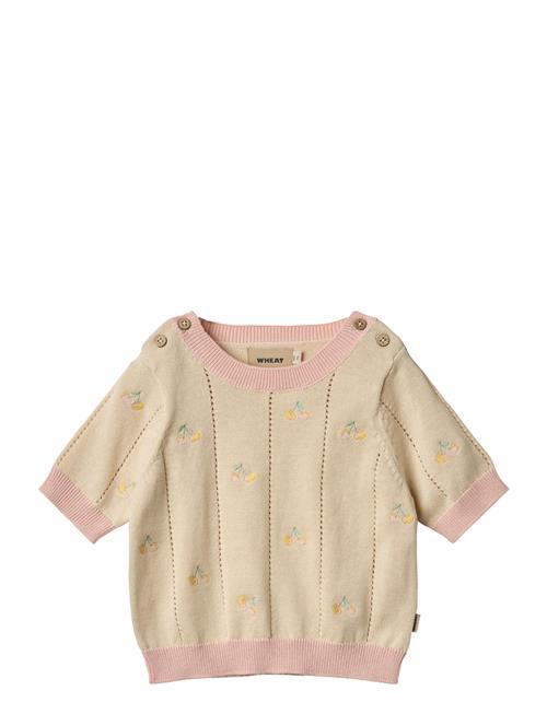 Knit Top S/S Malvina Wheat Beige
