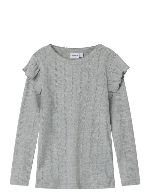 Nmfjulia Ls Slim Top Noos Name It Grey