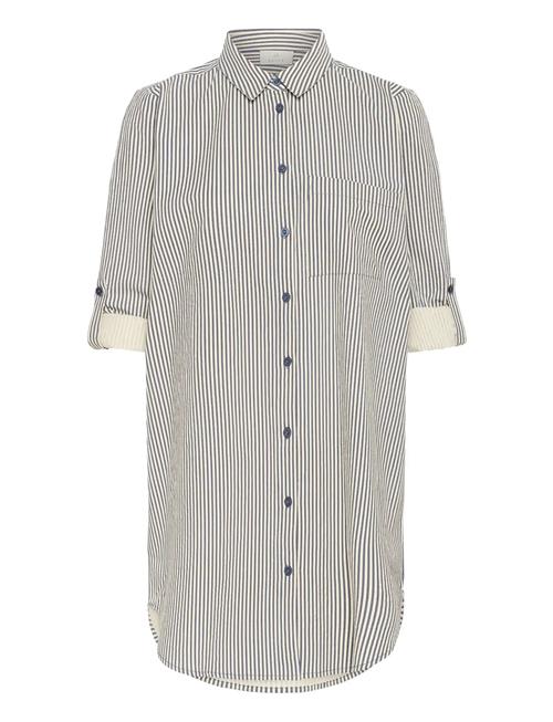 Kanaya Striped Shirt Tunic Kaffe Black