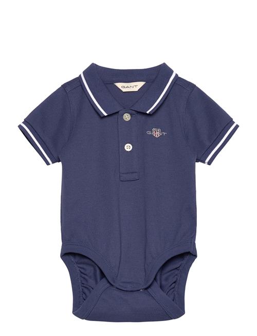 Contrast Tp Pique Body GANT Blue