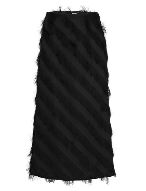 Se Wynona Fringe Skirt Bubbleroom Black ved Booztlet