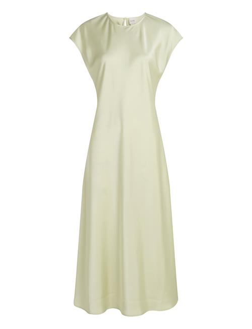 Matte Shine Satin Sheath Dress Calvin Klein Green