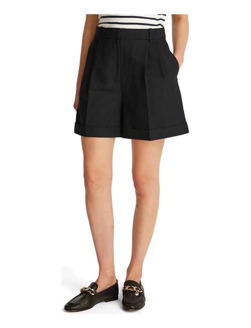 Linen Mix Pleated Short Tommy Hilfiger Black