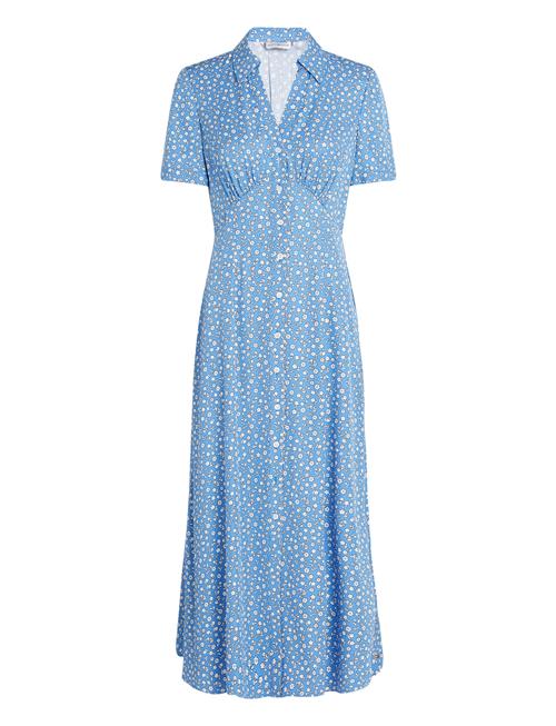 Fluid Viscose S/S Shirt Dress Tommy Hilfiger Blue