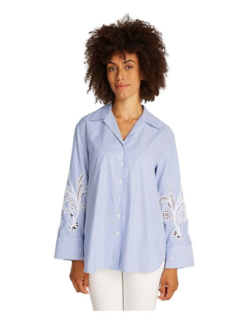 Broderie Anglaise Cotton Shirt Tommy Hilfiger Blue