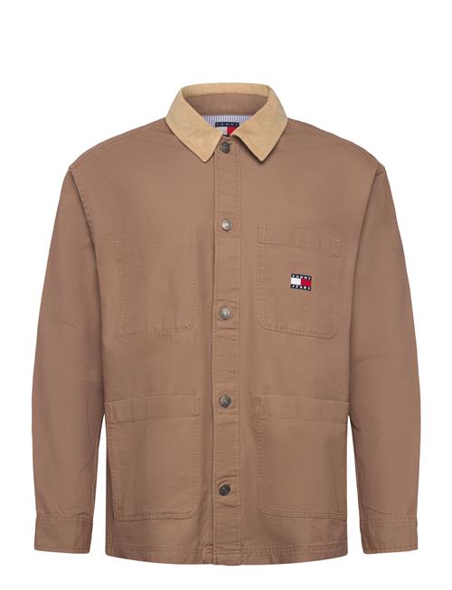 Tjm Canvas Cord Overshirt Ext Tommy Jeans Brown