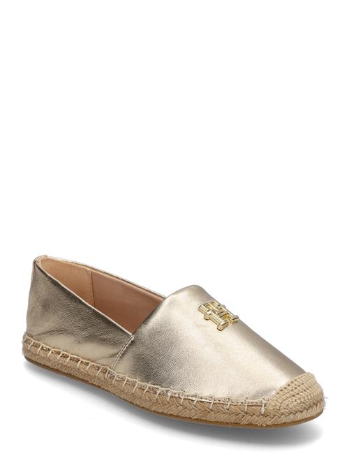 Th Logo Metallic Leather Espad Tommy Hilfiger Gold