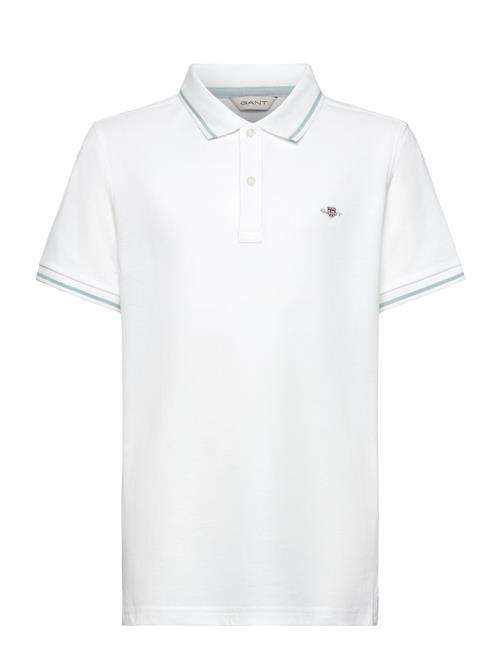 Contrast Tipping Ss Pique Rugger GANT White