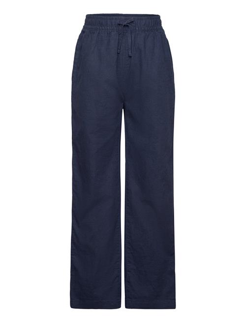 Cotton Linen Pants GANT Navy