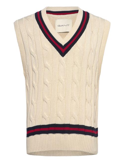 Cable Vest GANT Cream