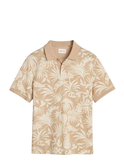 Printed Ss Polo GANT Beige