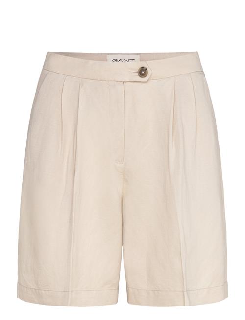 Tailored Linen Shorts GANT Cream