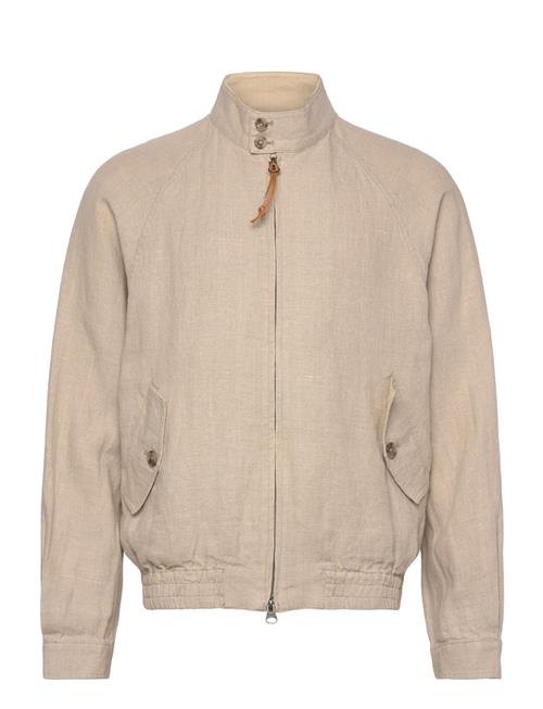 Linen Harrington Jacket GANT Beige