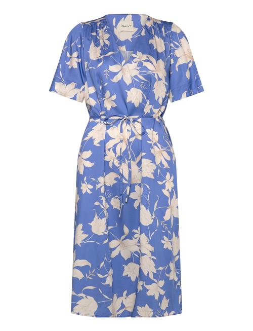 Rel Floral Print Ss Dress GANT Blue