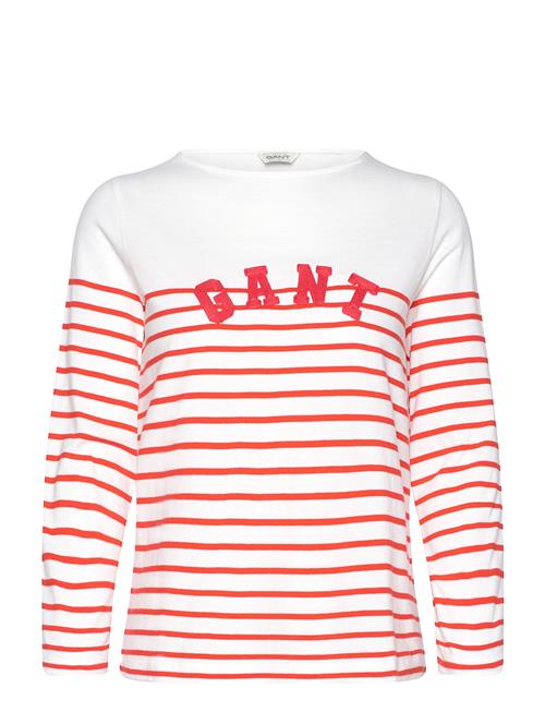 Reg Breton Boat Neck T-Shirt GANT Red