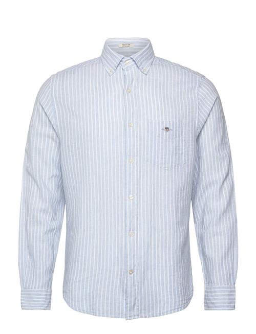 Reg Cotton Linen Stripe Shirt GANT Blue