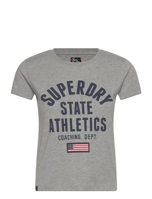 Ath Graphic Fitted Tee Superdry Grey