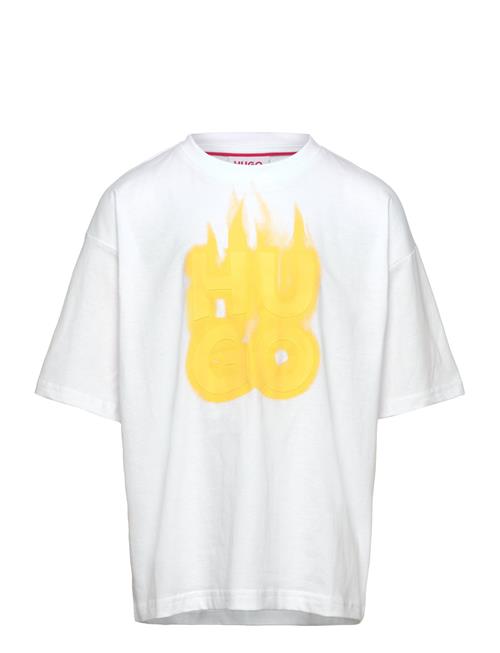 Short Sleeves Tee-Shirt Hugo Kids White