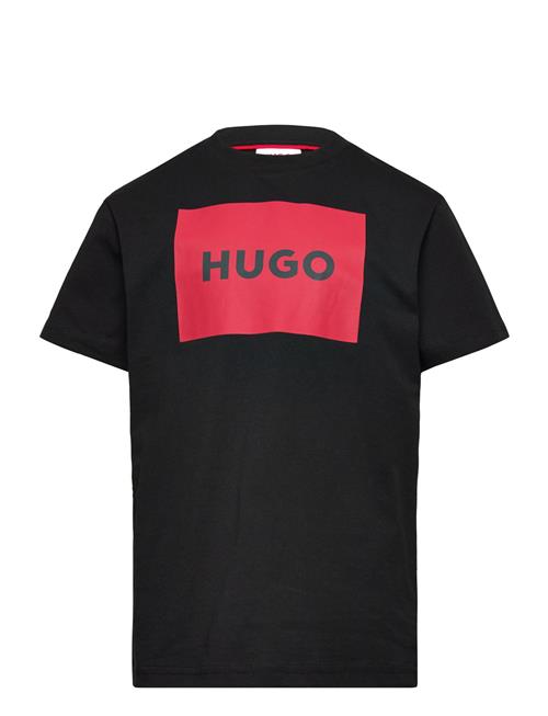 Short Sleeves Tee-Shirt Hugo Kids Black
