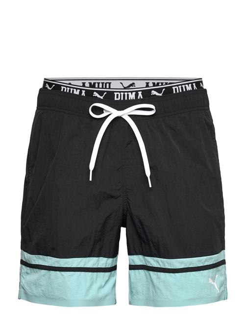 Puma Swim Men Colour Block Mid Shorts 1P Puma Swim Black