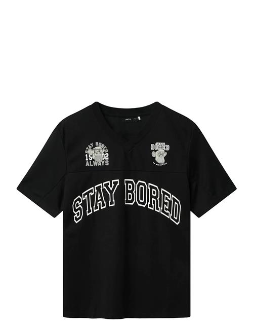 Nlmandreas Bod Poly L Ss Top Sky LMTD Black