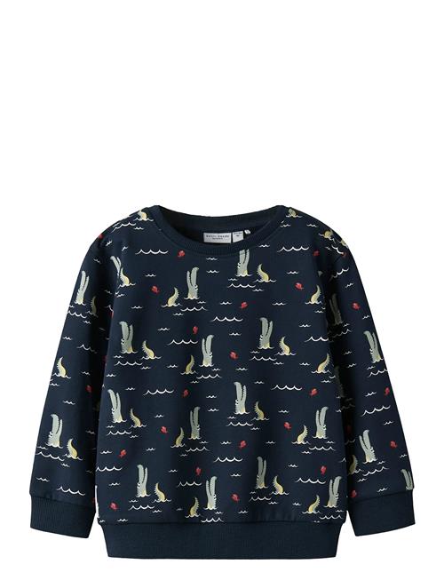 Nmmvermo Aop Ls Nreg Sweat Unb Name It Navy