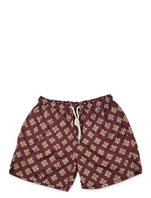 Floral Swim Shorts Portia 1924 Burgundy