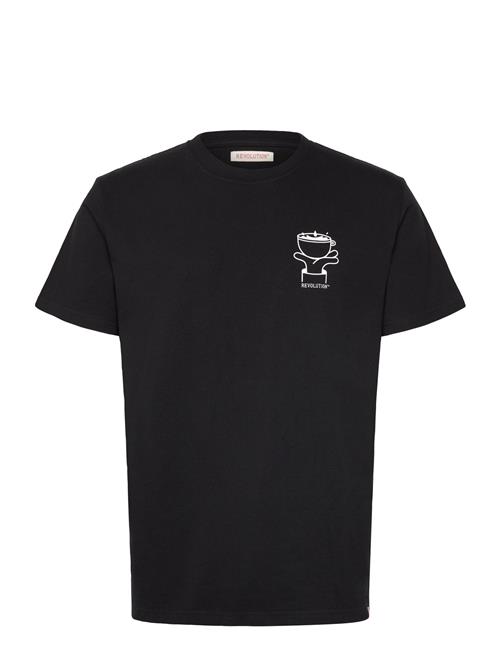 Printed T-Shirt Revolution Black