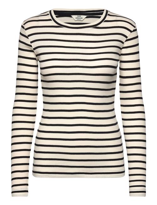 2X2 Cotton Stripe Tuba Tee Ls Mads Nørgaard White