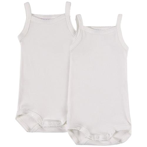 Petit Bateau 2-pak Babybodyer Hvide | Hvid | 24 months