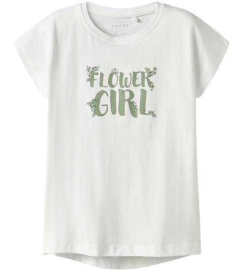 Name It T-shirt - NkfVigea - Bright White/Flower Girl