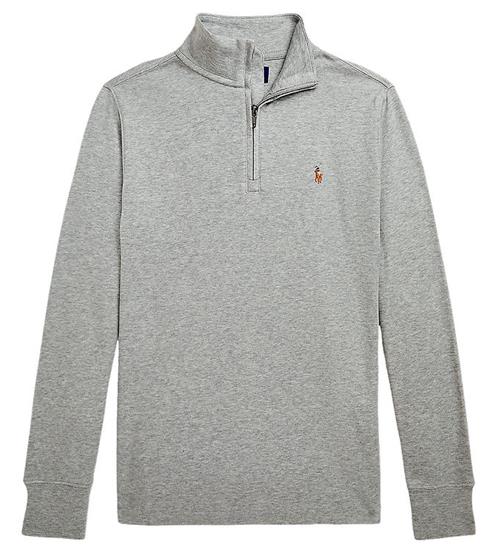 Polo Ralph Lauren Bluse m. Lynlås - Gråmeleret