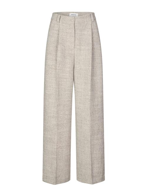 modström Bukser med fals 'Kiera'  kit / mørkebeige / offwhite