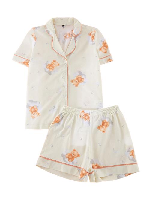 Trendyol Shorty  ecru / lyseblå / karamel / hvid