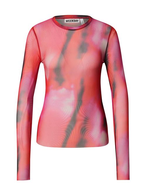 WEEKDAY Shirts 'Nico'  mørkegrå / orange / pink
