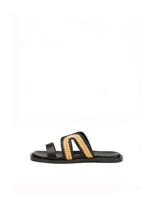 Marc O'Polo Pantoletter  beige / sort