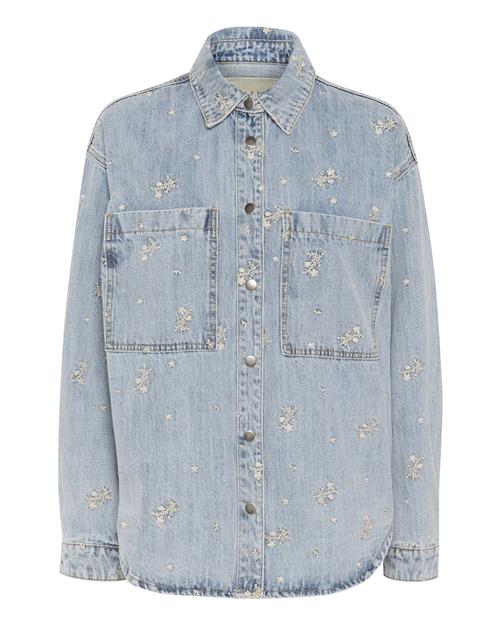 Kaffe Overgangsjakke 'Babeth'  ecru / blue denim