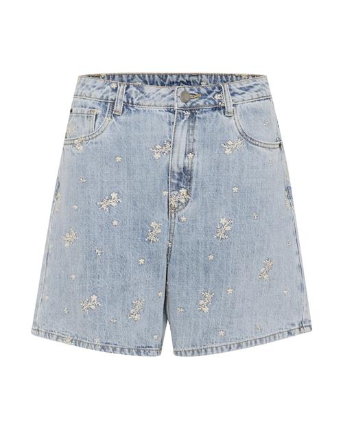 Kaffe Bukser 'Babeth'  blue denim / hvid