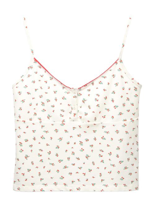 Pull&Bear Overdel  lysebeige / siv / rød