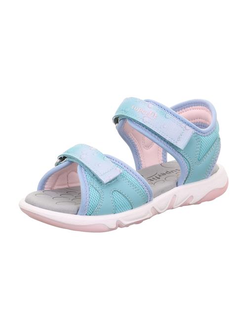 SUPERFIT Sandaler 'PEBBLES'  lyseblå / mint / pastelpink