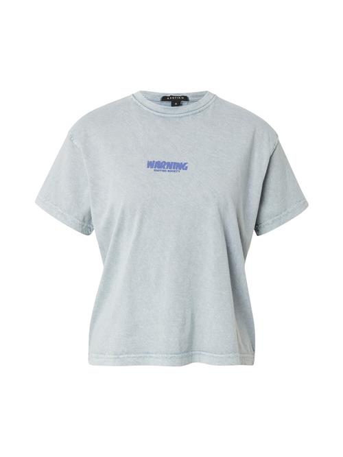 Kaotiko Shirts 'WARNING'  royalblå / cyanblå / dueblå / sort