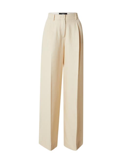 Weekend Max Mara Bukser med lægfolder 'VELIERO'  creme