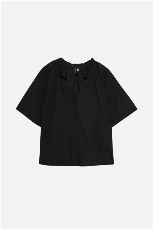 Linn Frill Top - Sort - M - Vero Moda