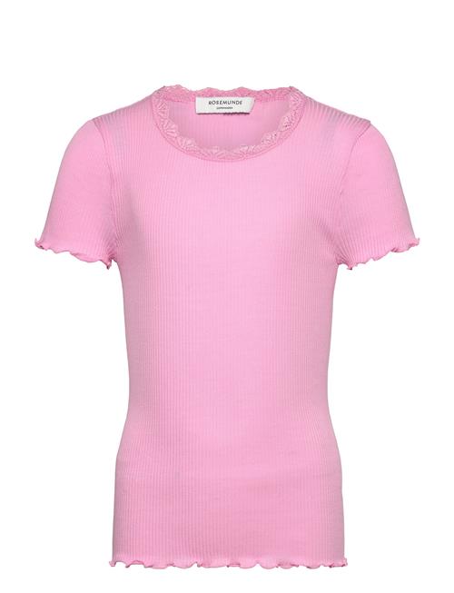 Rkbalta Modal Ss Lace T-Shirt Rosemunde Kids Pink